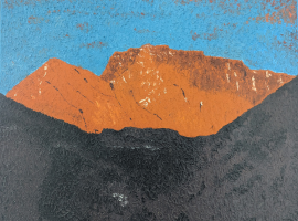 Angour at sunset painting